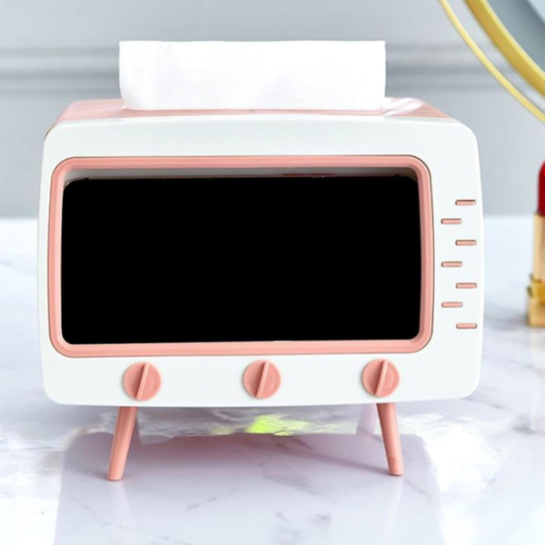 TV Tissue Box Phone Holder - Image 3