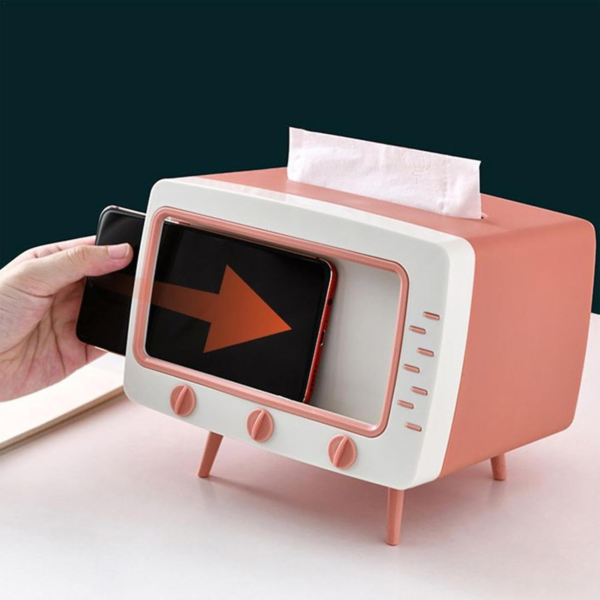 TV Tissue Box Phone Holder - Image 6