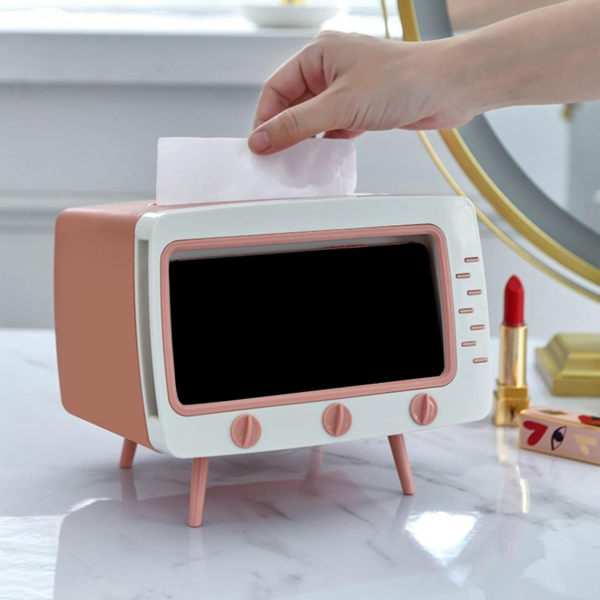 TV Tissue Box Phone Holder - Image 2